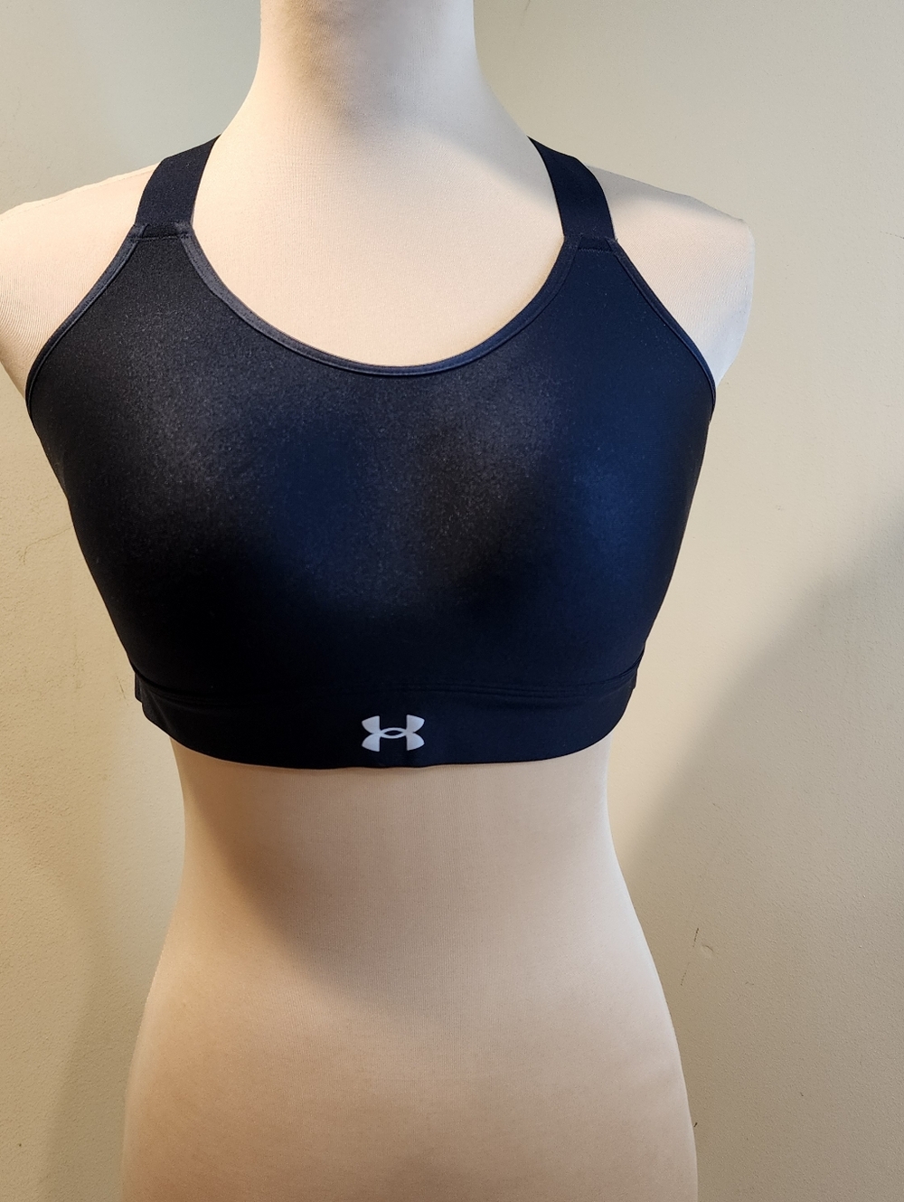 Under Armour Women’s Black Racerback Sports Bra Sz L